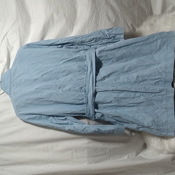 SALE! Worth New York Tiffany Blue Long Belted Jacket Sz.L Gently Worn - Picture 9 of 14